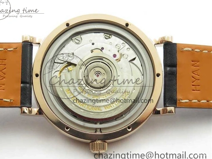 MIROTIME 1228 Durable Portofino 37mm RG V7F 1:1 Best Edition Gray Dial Diamonds Bezel on Black Leather Strap A 7089